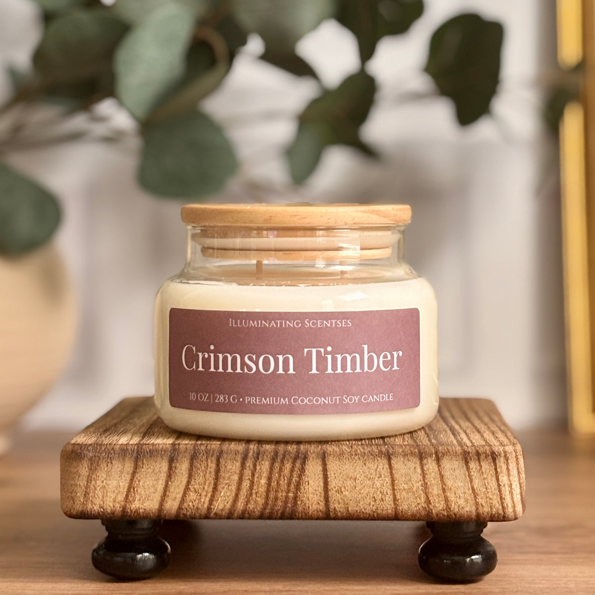 Crimson Timber | Cranberry + Evergreen Candle