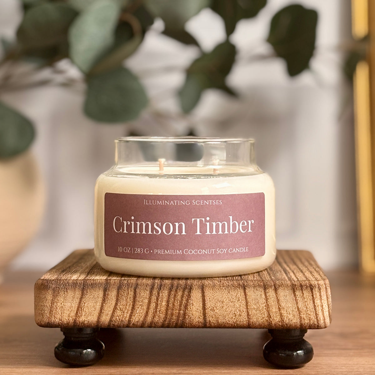 Crimson Timber | Cranberry + Evergreen Candle