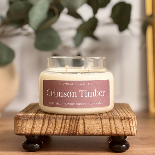 Crimson Timber | Cranberry + Evergreen Candle
