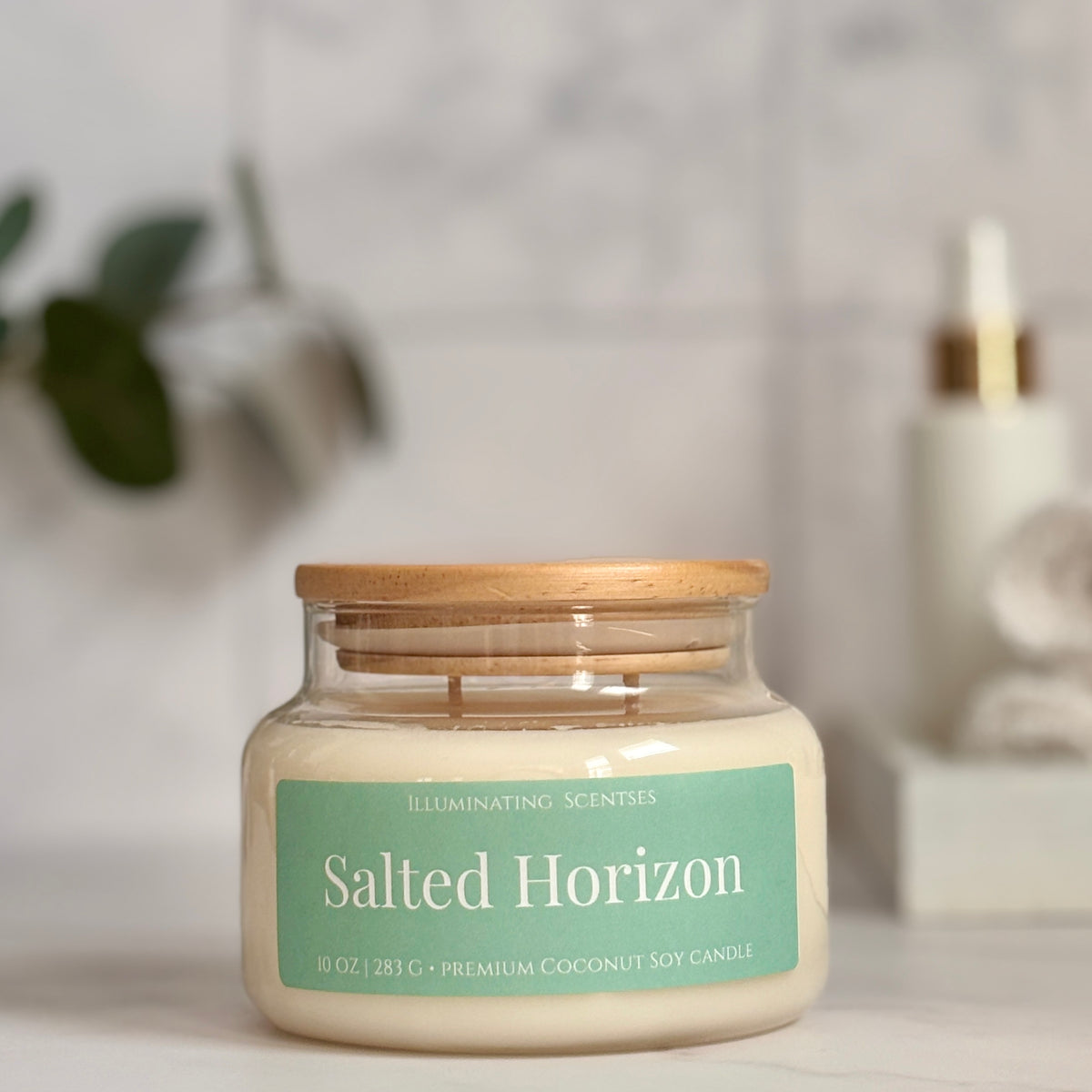 Salted Horizon | Sea Salt + Linen Candle