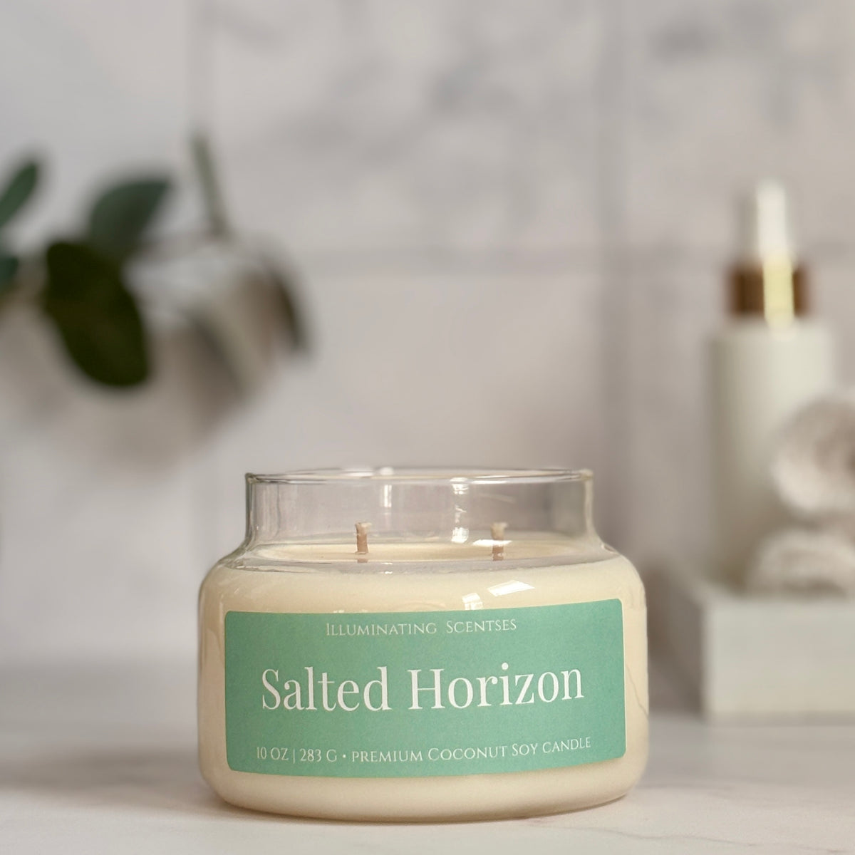 Salted Horizon | Sea Salt + Linen Candle
